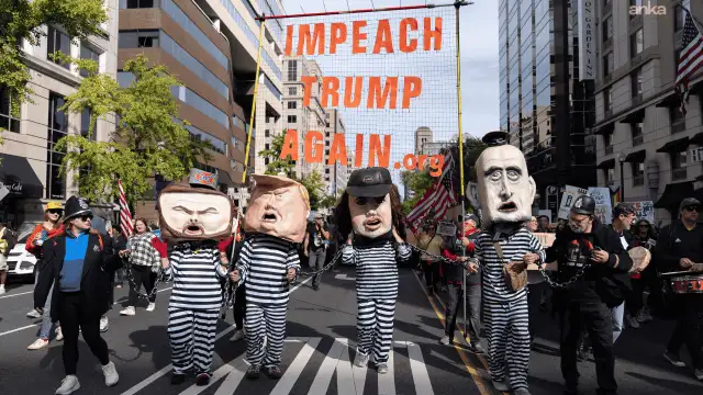 ABD’de “No Kings” eylemleri: Milyonlarca kişi Trump yönetimini protesto etti