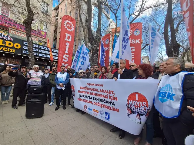 Ankara'da 1 Mayıs çağrısı: Gücümüzün birliğimizden geldiğini Ankara’da Tandoğan Meydanı'nı doldurarak gösterelim