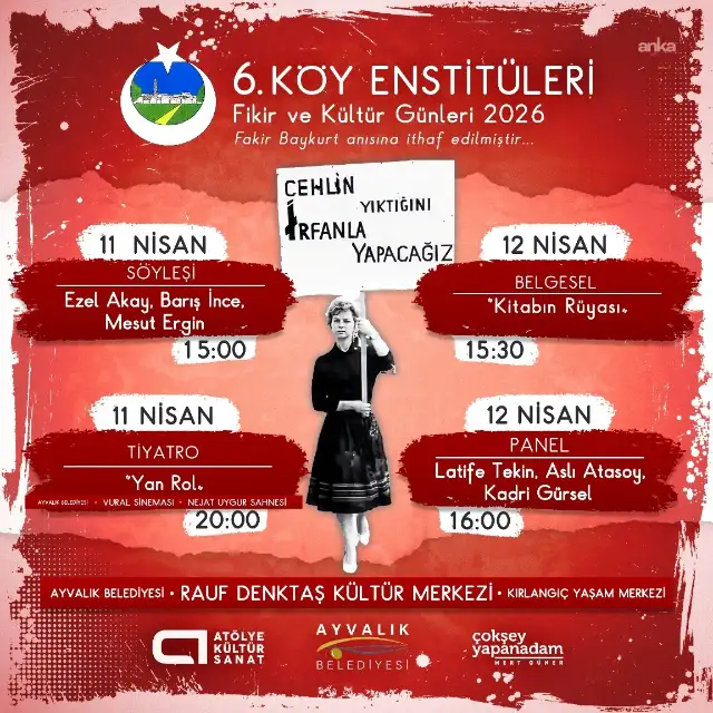 Ayvalık'ta 6. Köy Enstitüleri Fikir ve Kültür Günleri düzenlenecek