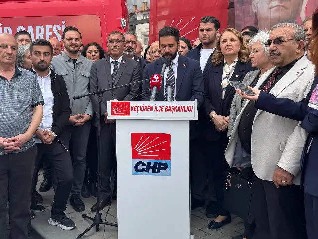 CHP Keçiören İlçe Başkanlığı'na yönelik saldırıya ilişkin basın açıklaması yapıldı