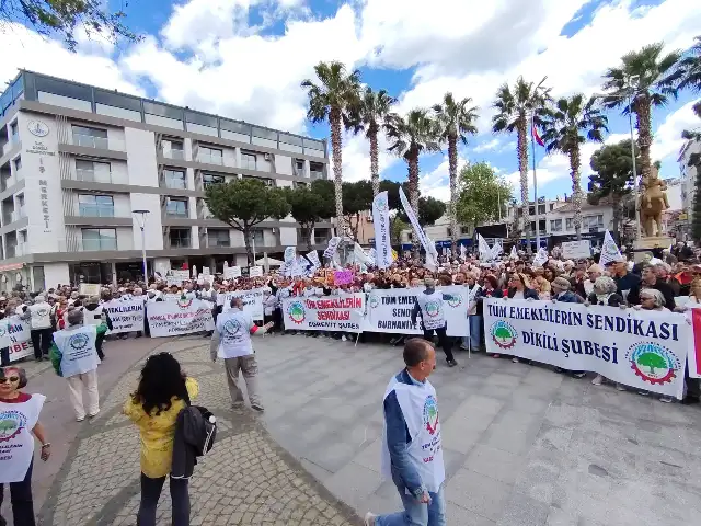 İzmir’de emekliler meydanlara çıktı: Sefalet zulmüne son