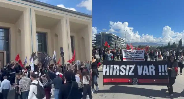 KKTC'de hayat pahalılığı protesto edildi: Halk meclisi bastı