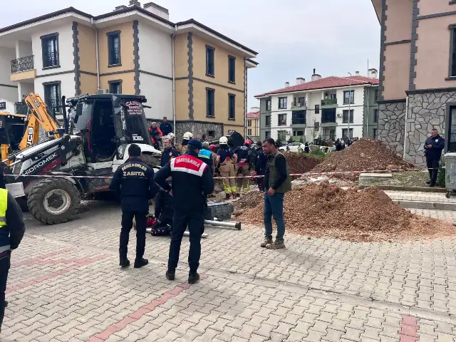 Manisa’da meydana gelen göçükte 1 TOKİ işçisi yaşamını yitirdi