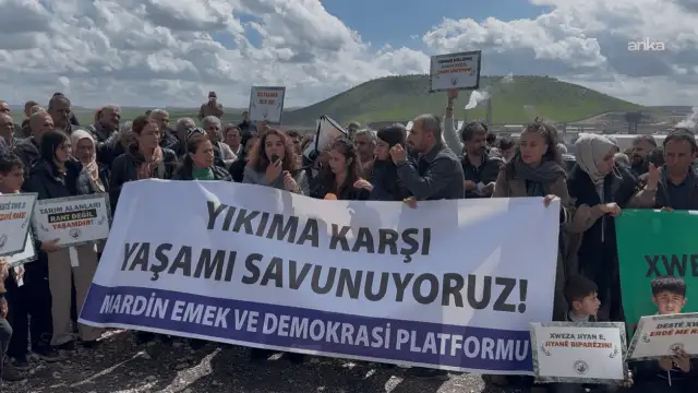 Mardin Emek ve Demokrasi Platformu’ndan Eti Bakır’a karşı protesto: Doğa talan ediliyor