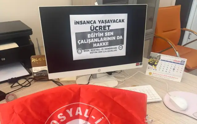 Eğitim-Sen Manisa Şubesi'nin tek çalışanı Pekgöz de anlaşmazlıktan hakkını arayanlardan oldu