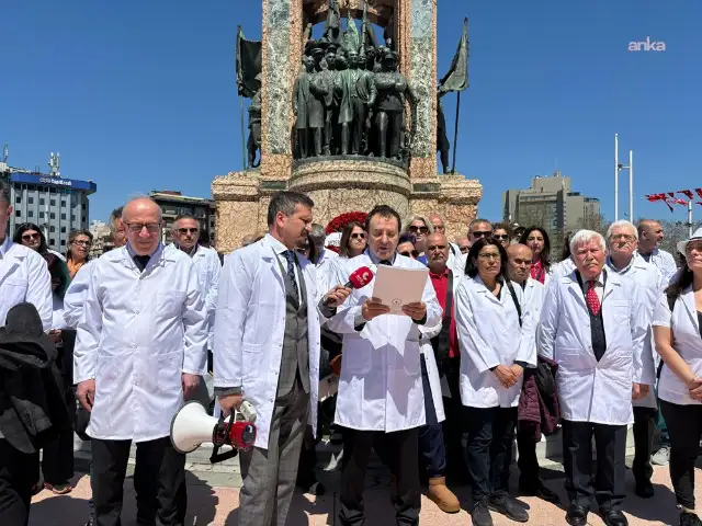 Veteriner hekimler gıda güvenliği ve özlük hakları için Taksim'den seslendi
