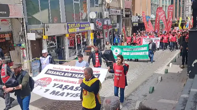 Artvin'de 1 Mayısı: Emeğe ve barışa düşman bir sistem dayatılıyor
