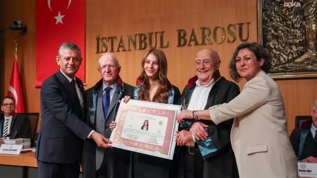 Özgür Özel'in kızı avukatlık ruhsatını aldı