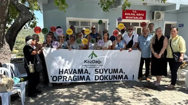 Ayvacık'ta Korubaşı köyünde keşif ve bilirkişi incelemesi öncesinde gerginlik!