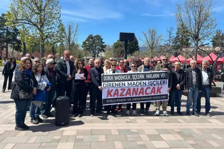 Bolu Emek ve Demokrasi Güçleri'nden maden işçilerine destek çağrısı